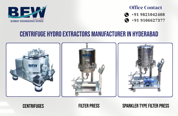 Centrifuge Hydro Extractors Manufacturer in Hyderabad