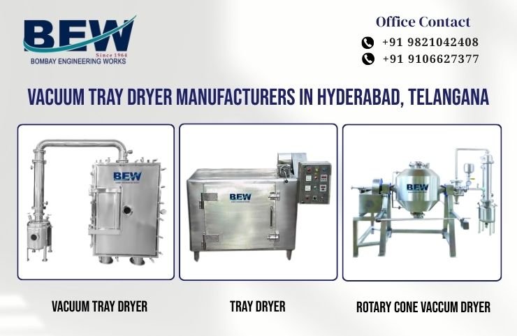 Vacuum Tray Dryer Manufacturers in Hyderabad, Telangana