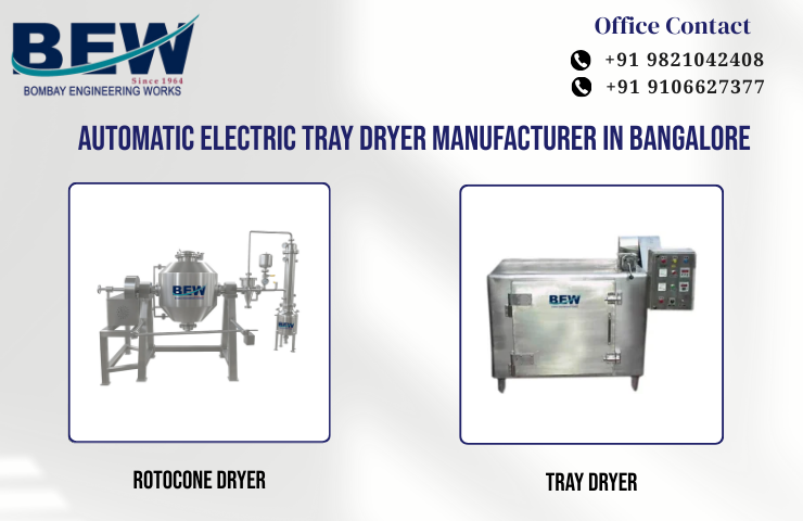 Automatic Electric Tray Dryer Manufacturer in Bangalore