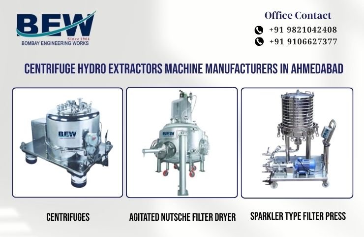 Centrifuge Hydro Extractors Machine Manufacturers in Ahmedabad