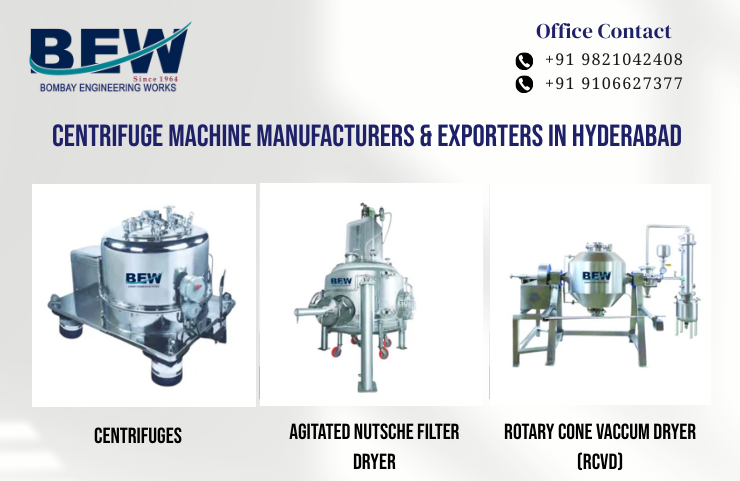 Centrifuge Machine Manufacturers & Exporters in Hyderabad
