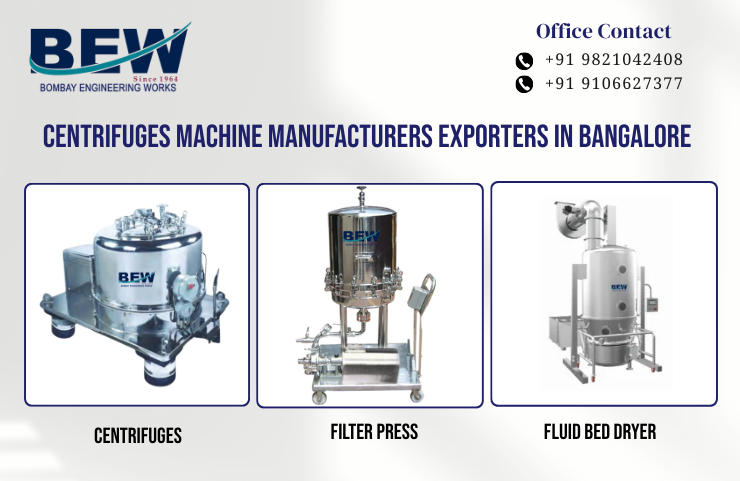 Centrifuges Machine Manufacturers Exporters in Bangalore