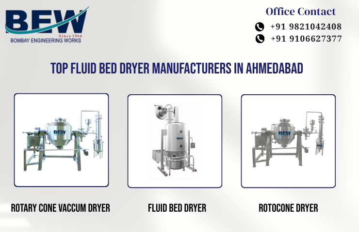 Top Fluid Bed Dryer Manufacturers in Ahmedabad