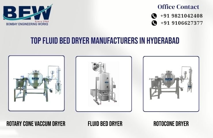 Top Fluid Bed Dryer Manufacturers in Hyderabad