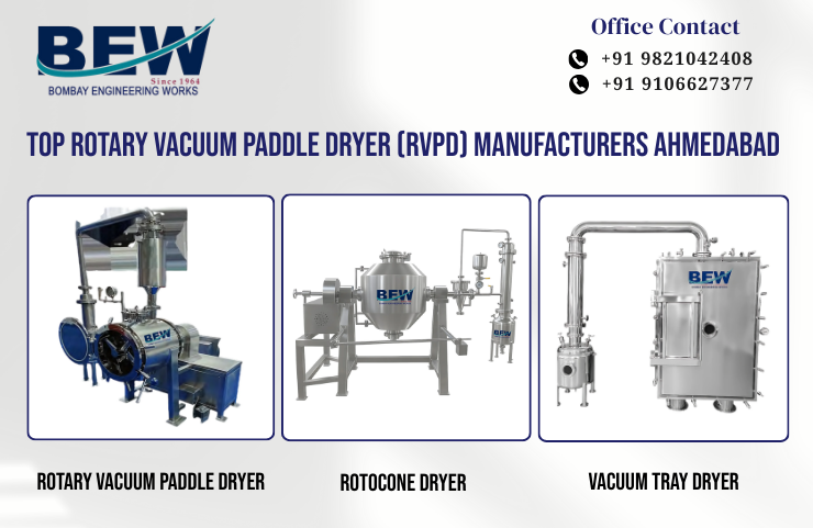 Top Rotary Vacuum Paddle Dryer (RVPD) Manufacturers Ahmedabad