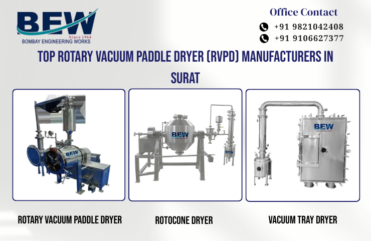 Top Rotary Vacuum Paddle Dryer (RVPD) Manufacturers in Surat