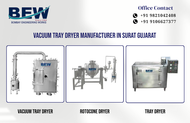 Vacuum Tray Dryer Manufacturer in Surat Gujarat