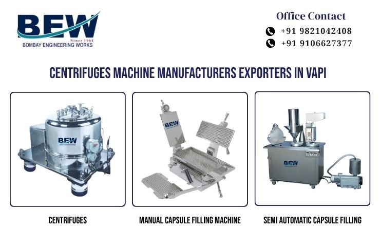 Centrifuges Machine Manufacturers Exporters in Vapi