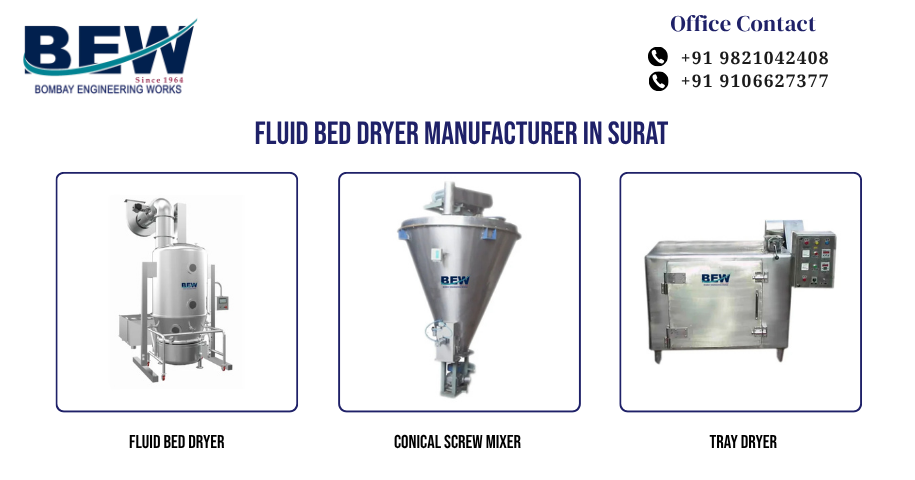 Fluid Bed Dryer Manufacturer in Surat