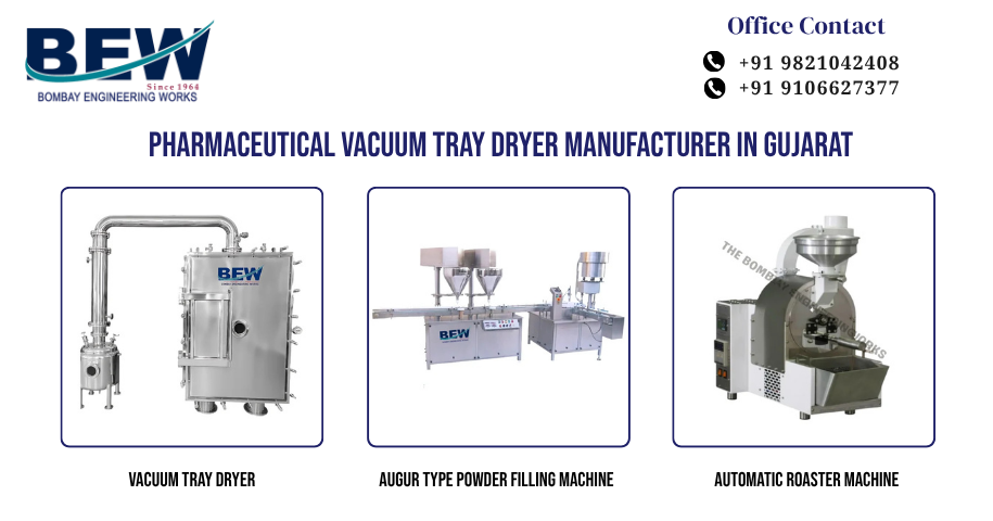Pharmaceutical Vacuum Tray Dryer Manufacturer in Gujarat