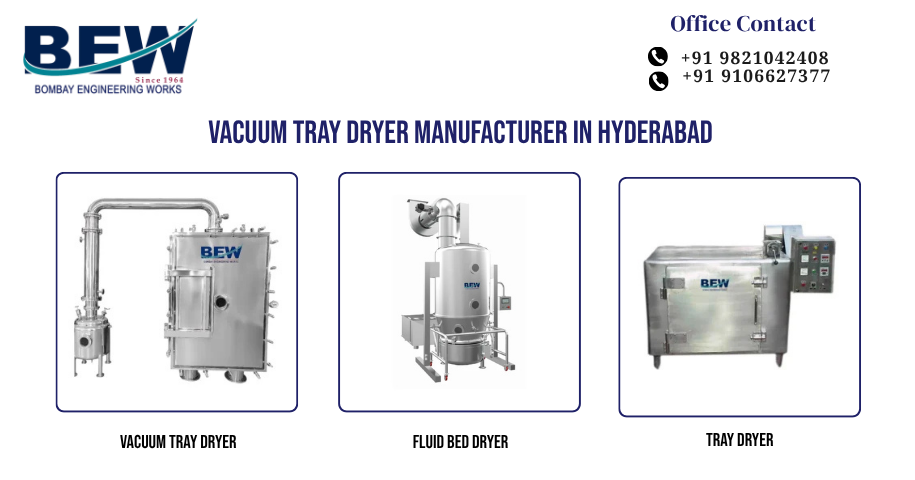 Vacuum Tray Dryer Manufacturer in Hyderabad