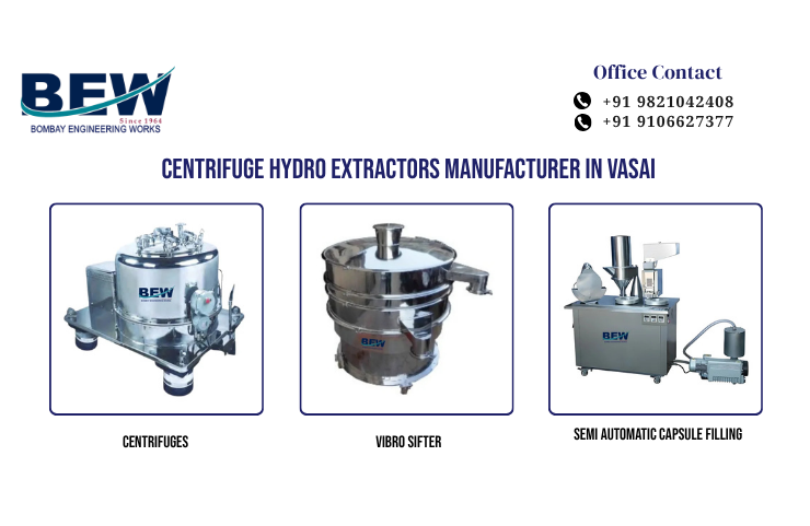 Centrifuge Hydro Extractors Manufacturer in Vasai