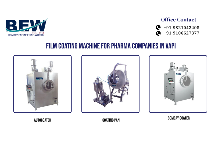 Film Coating Machine for Pharma Companies in Vapi