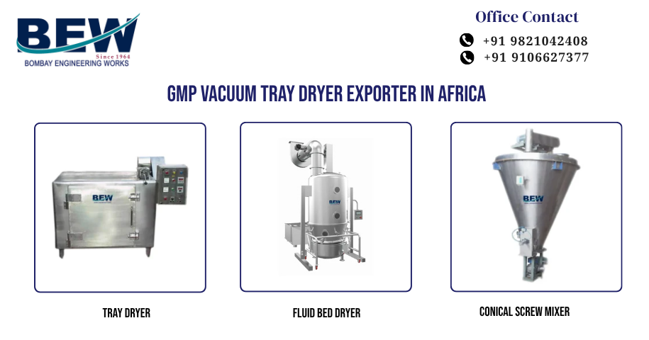 GMP Vacuum Tray Dryer Exporter in Africa