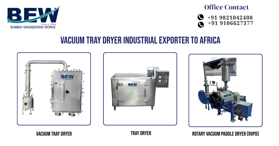 Vacuum Tray Dryer Industrial Exporter to Africa