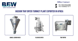 Vacuum Tray Dryer Turnkey Plant Exporter in Africa